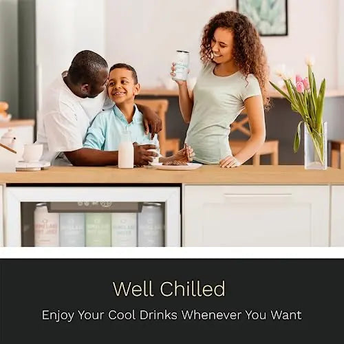 hOmeLabs Beverage Refrigerator and Cooler   120 Can Mini Fridge with Glass Door for Soda Beer or Wine