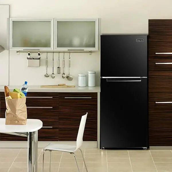 Magic Chef 10.1 Cu. Ft. Top-Freezer Refrigerator  Black Finish (HMDR1000BE)