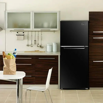 Magic Chef 10.1 Cu. Ft. Top-Freezer Refrigerator  Black Finish (HMDR1000BE)