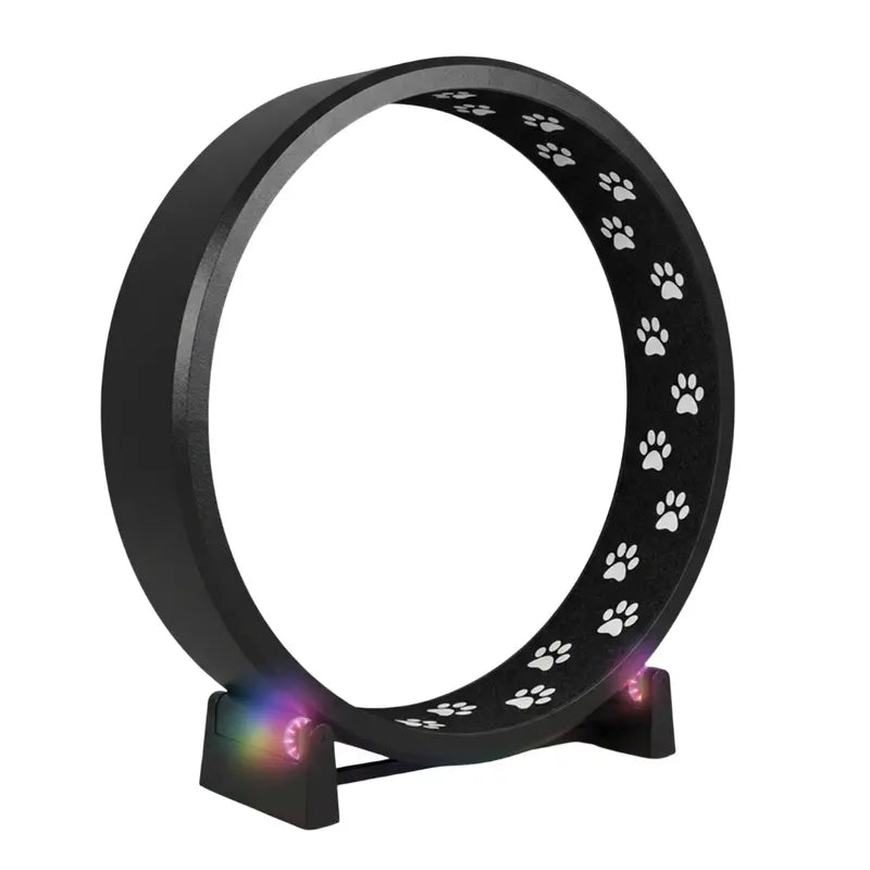 Large-Diameter 48-Inch Exercise Wheel with Non-Slip Black Felt Tread Surface