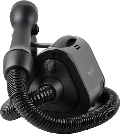Reverse-Air Hair Dryer with Included Styling Clips  Matte Black Finish