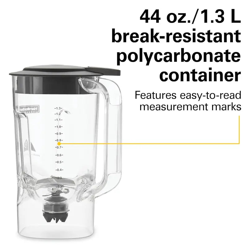 Hamilton Beach HBB908R 44 oz Bar Blender  1 HP, 2-Speed Commercial Grade