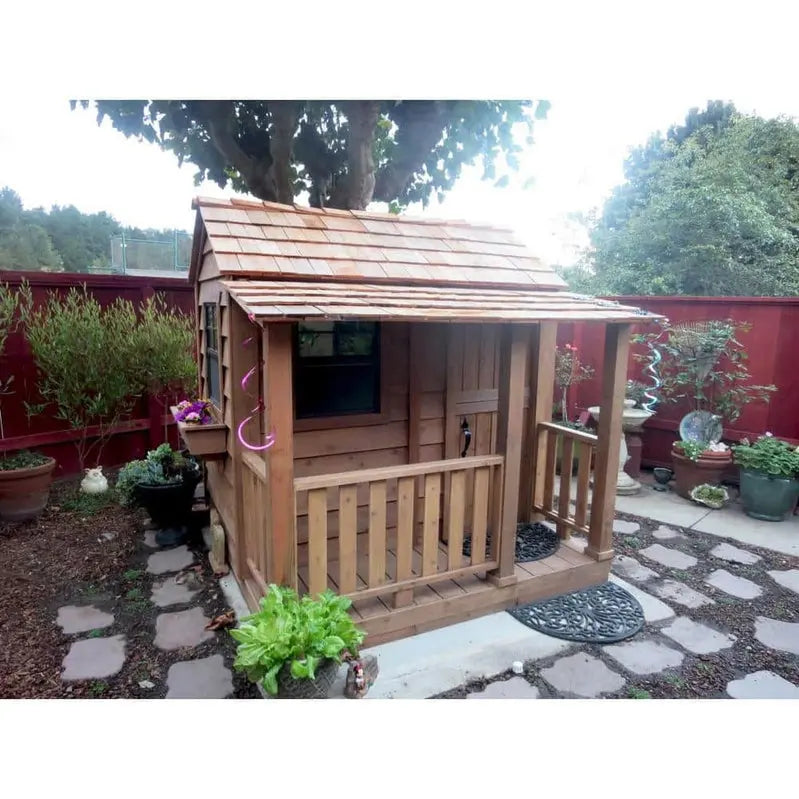 Little Squirt Cedar Backyard Playhouse by Outdoor Living Today  6-Foot Wooden Play Structure