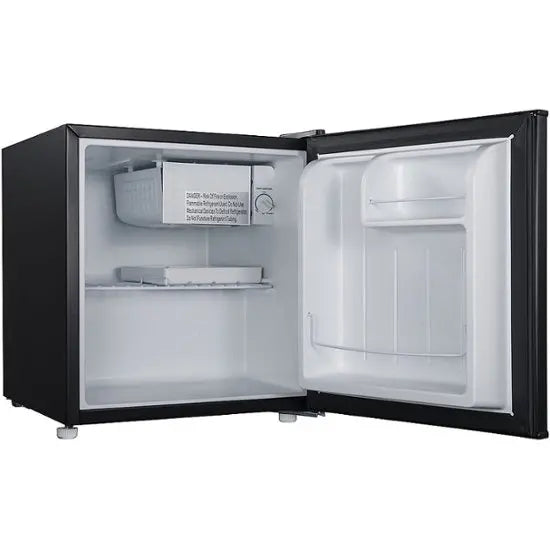 1.7-Cubic-Foot Single-Door Mini Fridge with Chiller Compartment  Matte Black