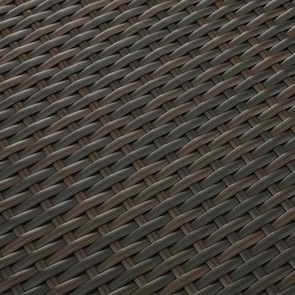 Samoa Multibrown Woven Resin Storage Box  Indoor/Outdoor Accent Bin