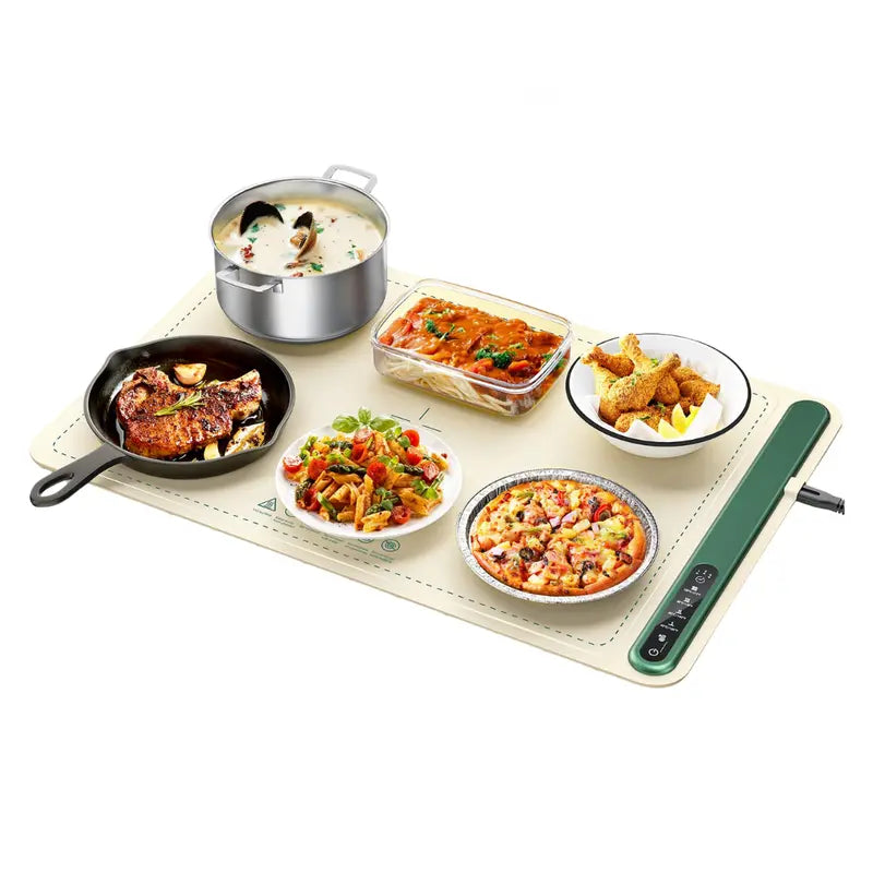 Electric Food Warming Tray  4-Temperature Settings with Programmable Timer