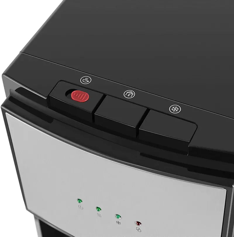 Bottom-Loading Water Dispenser  5-Gallon Hot/Cold Stainless Steel Cooler with Triple-Temp Spouts