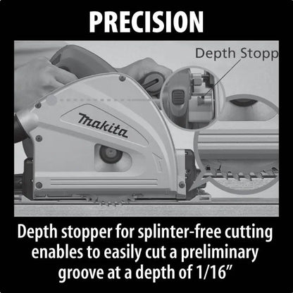 Makita 6-1/2 In. Plunge Circular Saw with Rail SP6000J1 from Makita