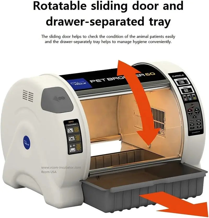 Curadle R-com MXB60N Pet Brooder  Digital Thermostatic Heating Unit with 2-Year Warranty & Bonus Tray