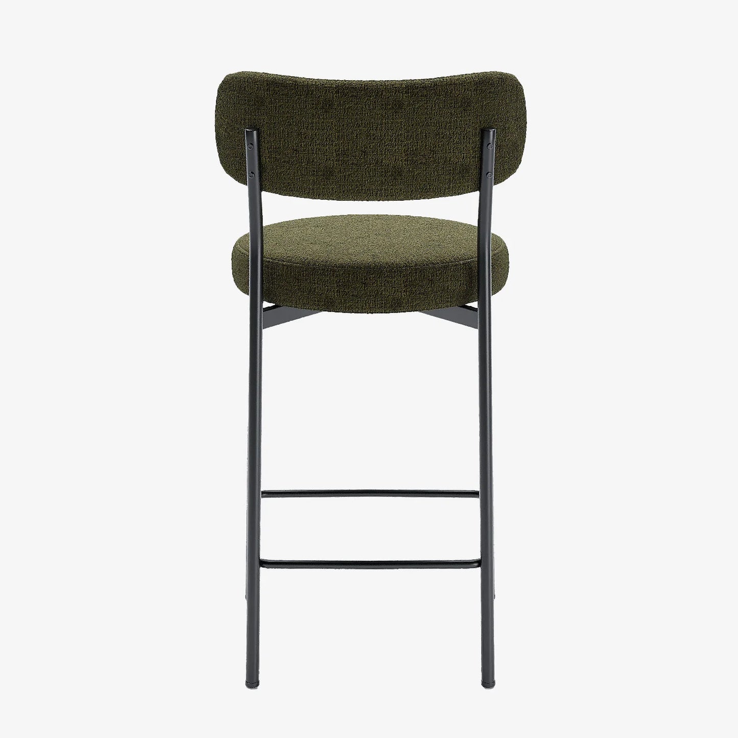 Lot de 2 fauteuils de bar velours vert Lili