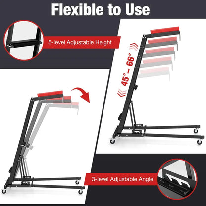 Topside Automotive Creeper  Extendable (45″66″) Foldable Mechanic’s Roller for Under-Vehicle Work