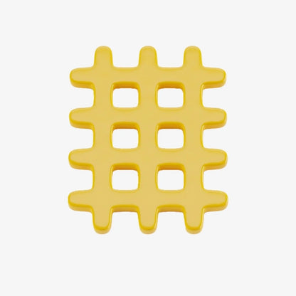 Dessous de plat c ramique grid jaune Orsay