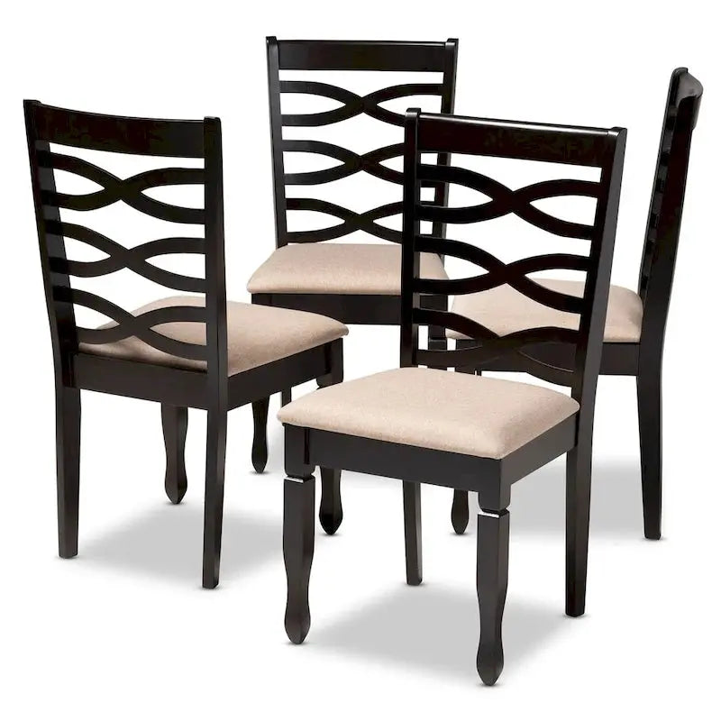 Modern Contemporary Dining Chair Set  4-Piece Stylish Seating Collection