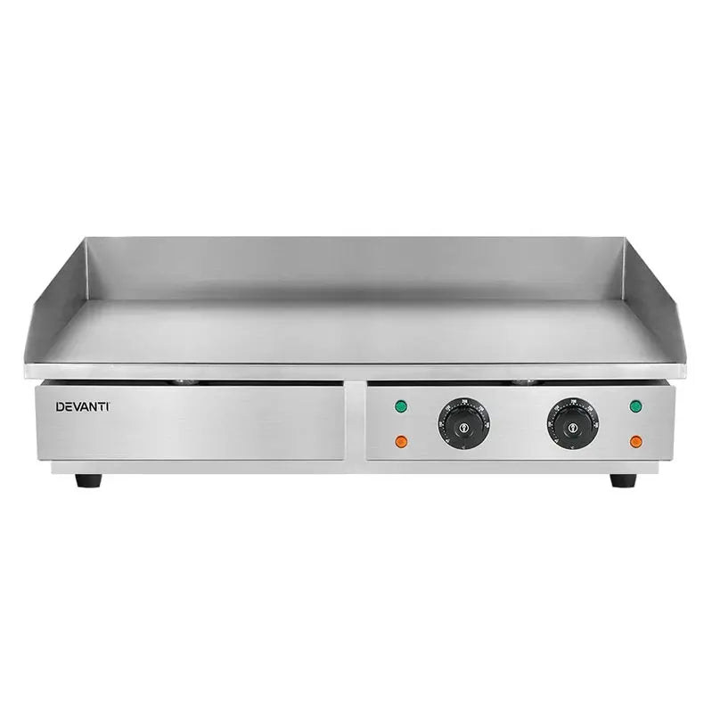 Devanti 73cm Commercial Electric Griddle  4400W BBQ Plate for High-Volume Cooking