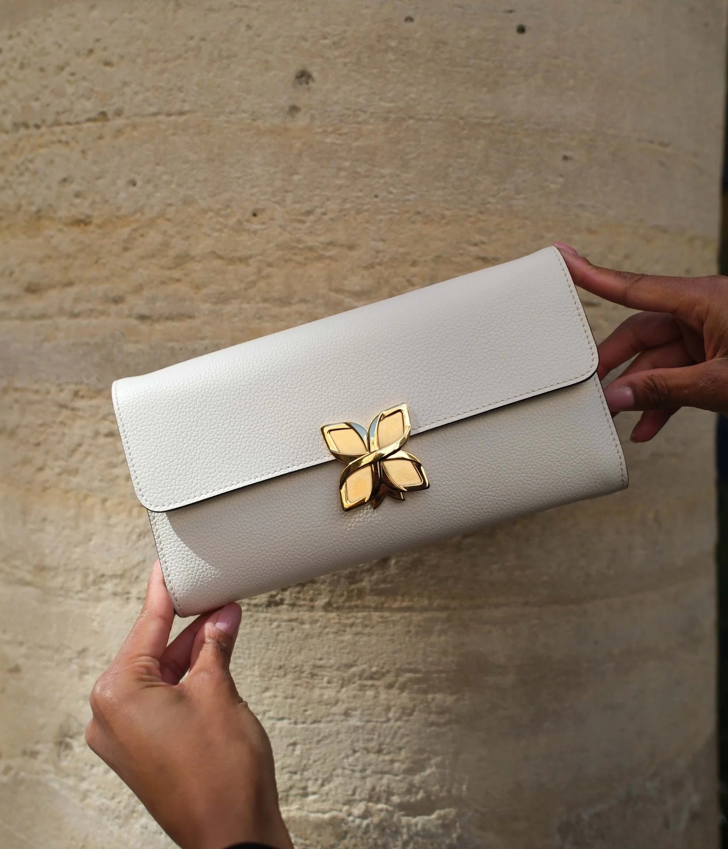 Hortensia Clutch | Crème