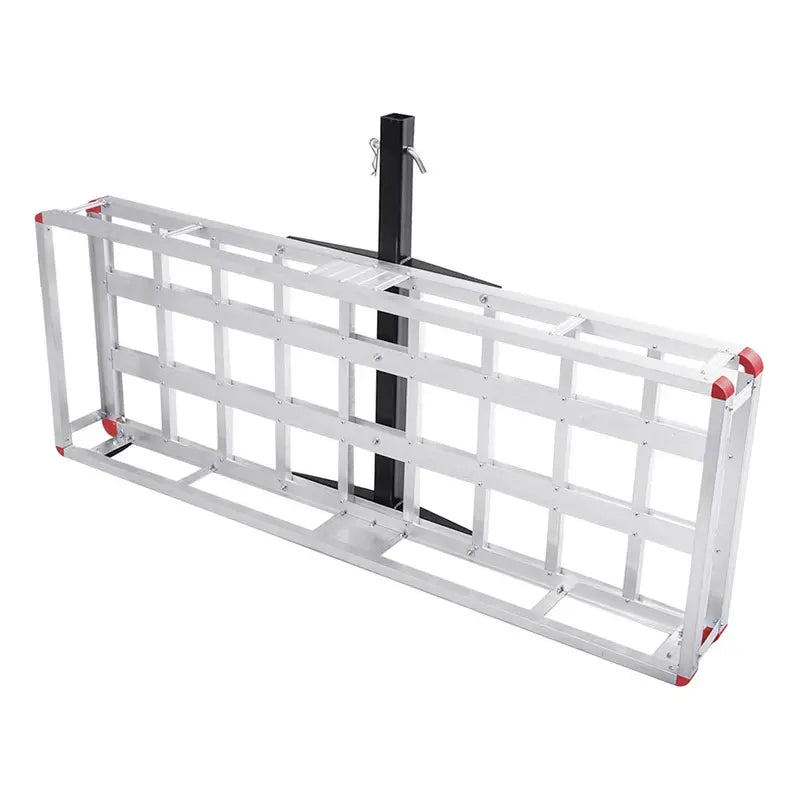 60″ x 22″ Aluminum Hitch-Mount Cargo Carrier  Fits Standard 2-Inch Trailer Receivers
