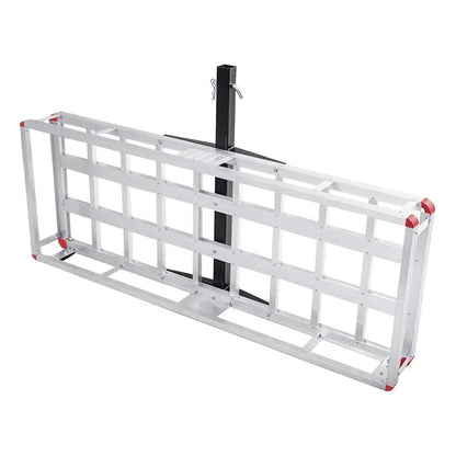 60″ x 22″ Aluminum Hitch-Mount Cargo Carrier  Fits Standard 2-Inch Trailer Receivers