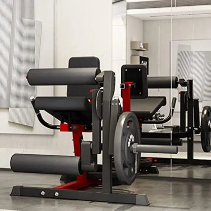 GMWD Adjustable Leg Extension and Curl Machine  Lower Body Exercise Bench with Dual Functionality