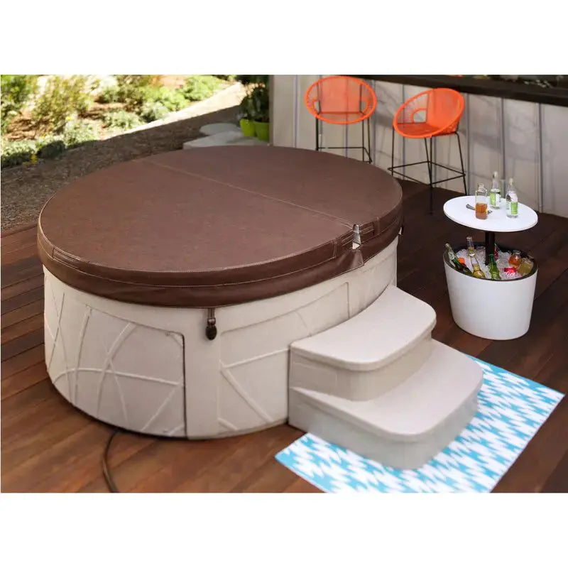 Lifesmart 4-Person Plug-and-Play Hot Tub  Oval Spa with 13 Hydrotherapy Jets, Easy Setup & Energy-Efficient Operation
