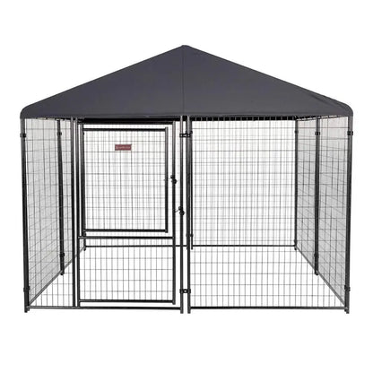 Lucky Dog STAY Series Presidential (Coverage Area  0.0023 -Acres ) In-Ground Kennel (10 ft. x 10 ft. x 6 in. H) Steel Grey KPRM10-UR0310