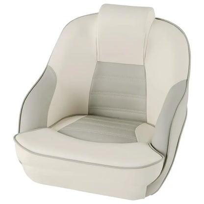 Waterproof Pontoon Captain Seat  Bucket Style with Thick Sponge Padding & PVC Leather Cover