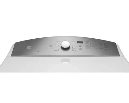 White Top-Loading Washing Machine  Reliable Full-Size Laundry Appliance
