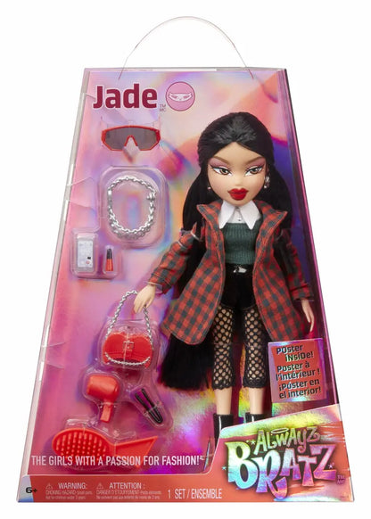 Bratz Alwayz Jade Fashion Doll with 10 Accessories & Multicolor Poster