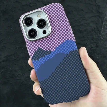 MagSafe-Compatible iPhone Case with Alloy Mount Bracket & 3D Texture Relief