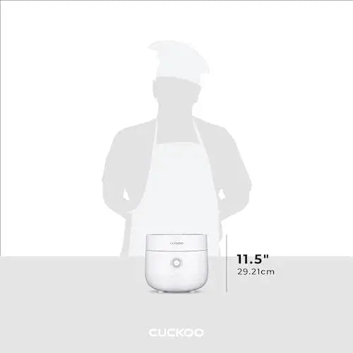 CUCKOO 6-Cup Micom Rice Cooker with Nonstick Inner Pot and Smart Cooking Technology — White Finish