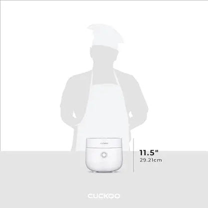 CUCKOO 6-Cup Micom Rice Cooker with Nonstick Inner Pot and Smart Cooking Technology — White Finish