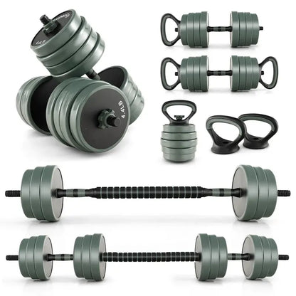 Adjustable Dumbbell Set  92 LB Total Weight with Quick-Connect System & Storage Stand