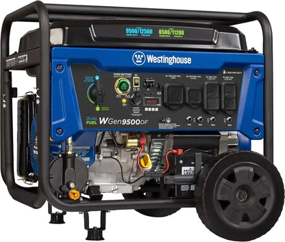 Westinghouse WGen12500DF Dual-Fuel Portable Generator  12,500 Peak Watts for Home Backup