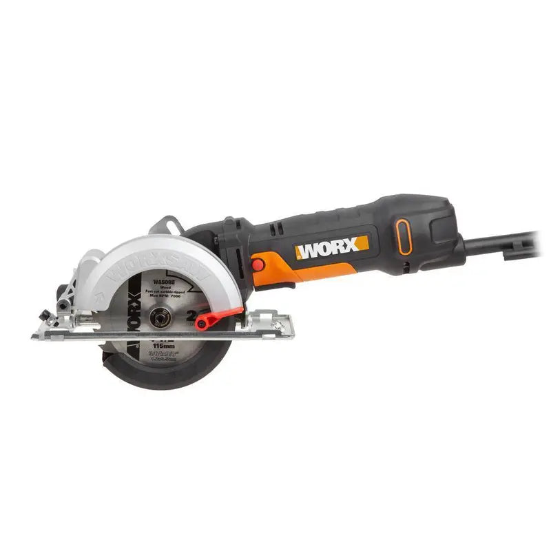 Worx WorxSaw WX439L 4.5 Amp Compact Circular Saw, 4-1/2″ Blade, One-Hand Operation