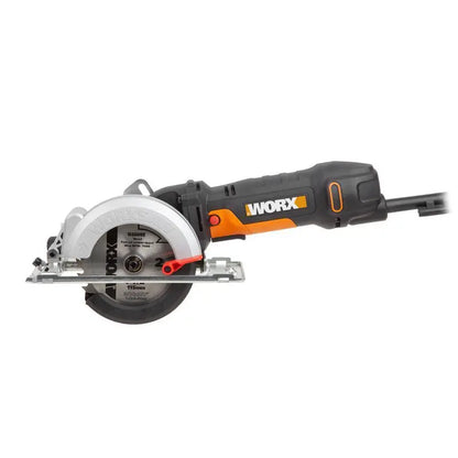 Worx WorxSaw WX439L 4.5 Amp Compact Circular Saw, 4-1/2″ Blade, One-Hand Operation