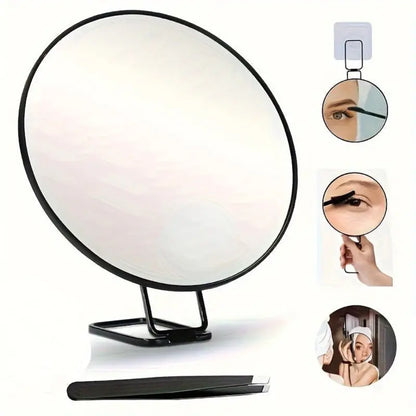 Adjustable Suction Magnifying Mirror  Portable Makeup & Grooming Aid