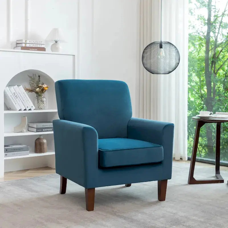 Contemporary Accent Armchair for Living Spaces  Stylish, Compact, and Comfort-Oriented