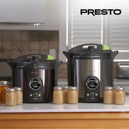 Presto Precise 17-Quart Stainless Steel Electric Pressure Canner  Energy-Efficient & Safe