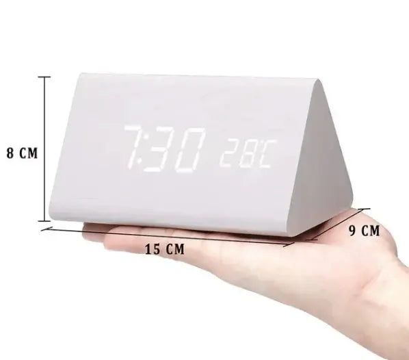 LED Desk Clock with Tap-to-Wake Display and Sound Sensitivity