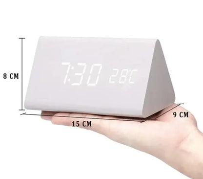 LED Desk Clock with Tap-to-Wake Display and Sound Sensitivity