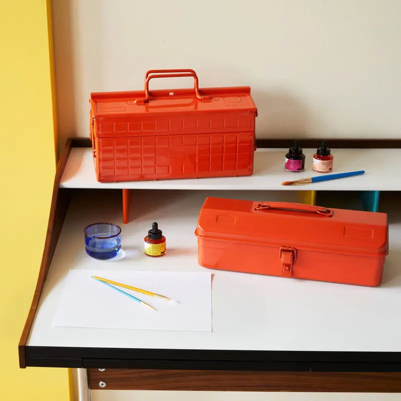 Toyo ST-350 Industrial Tool Box  Burnt Orange Finish