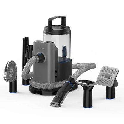 FURME Professional Pet Grooming Vacuum Kit, 5 Tools, 2L Canister, Portable, Lightweight, for All Dogs & Cats