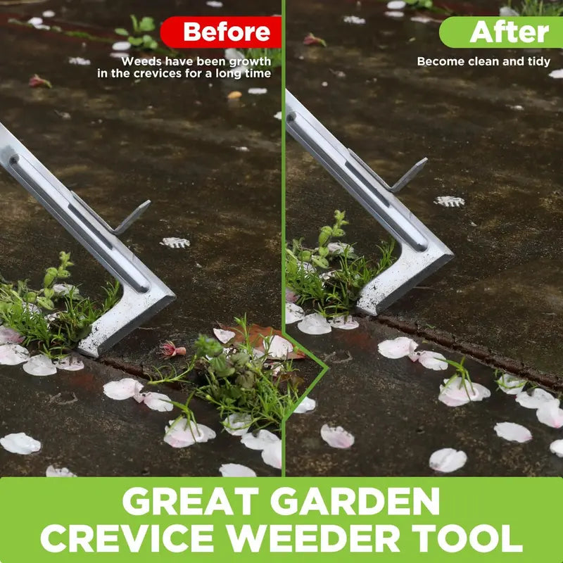 WORKPRO 3-Piece Garden Weed Removal Set  Crack Weeder & Hand Trowel