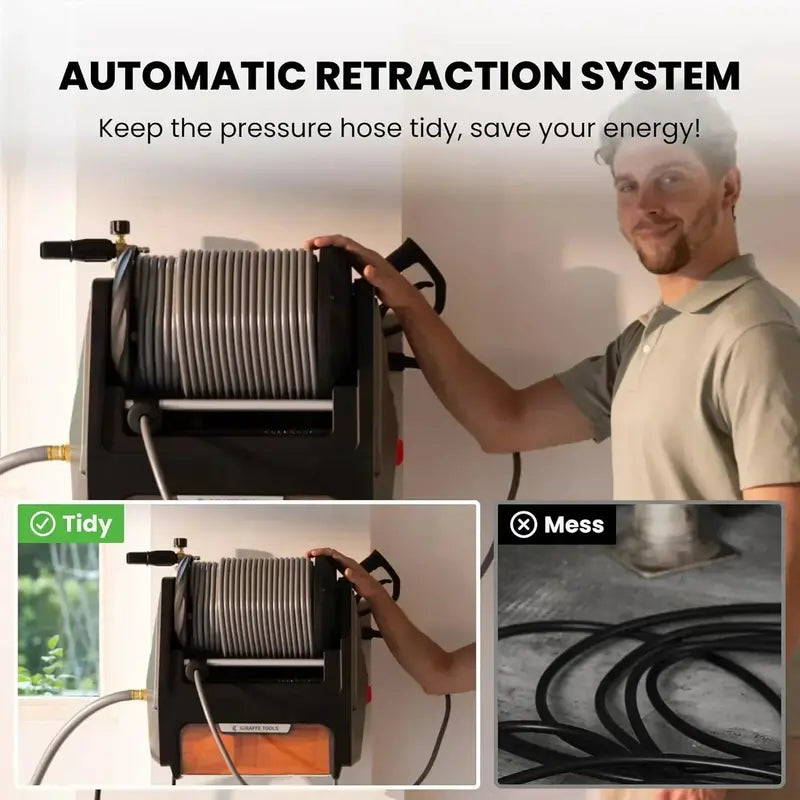 Giraffe Tools Grandfalls Electric Pressure Washer  2900 PSI, 2.2 GPM Wall-Mounted Power Cleaner