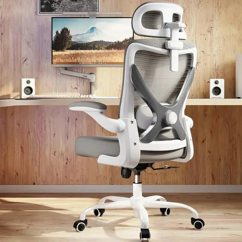 Ergonomic Gaming Desk and Chair Set with Lumbar Support and Adjustable Headrest
