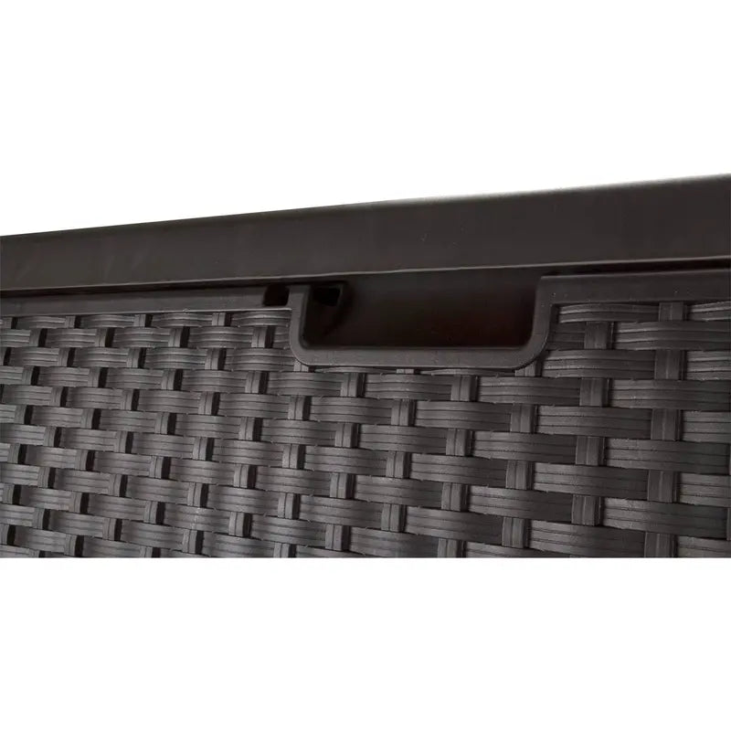 Suncast Resin 99-Gallon Deck Box  Mocha Brown  DBW9200