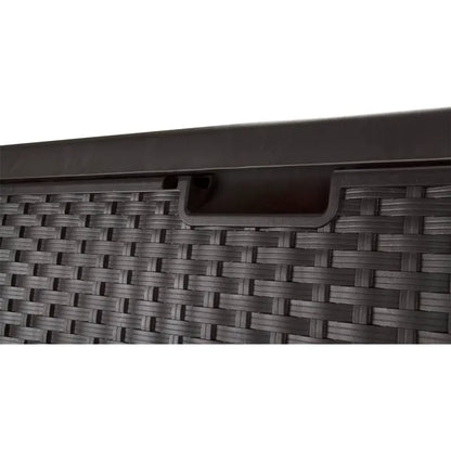 Suncast Resin 99-Gallon Deck Box  Mocha Brown  DBW9200