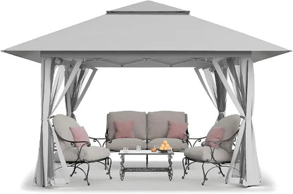 CROWN SHADES 13x13ft Pop-Up Gazebo Canopy — Clearance Sale Model