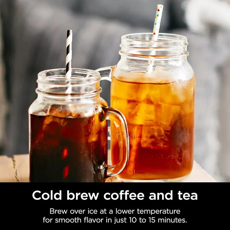 Ninja CP307 Hot & Cold Brew System  6 Sizes, 5 Brewing Styles, Thermal Carafe & Frother