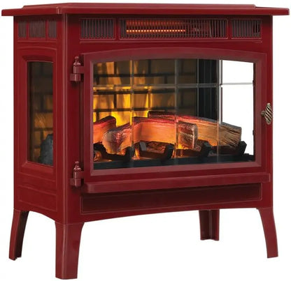 Duraflame Freestanding Electric Fireplace — 3D Flame Effect Heater with Realistic Glow