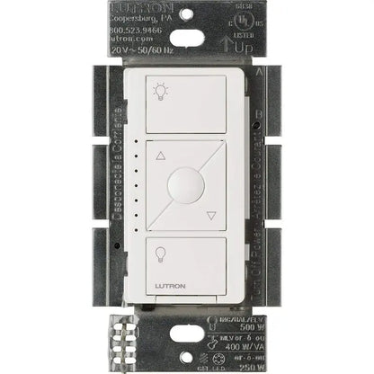 Lutron Smart Dimmer Switch for ELV+ Bulbs, 250W LED, PD-5NE-WH, White, 2-Pack